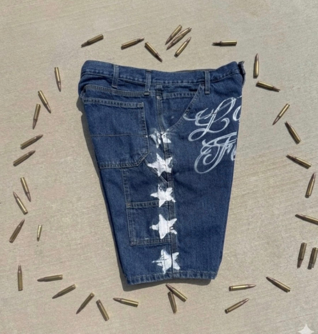 Lavish Fantasies Blue Denim Shorts