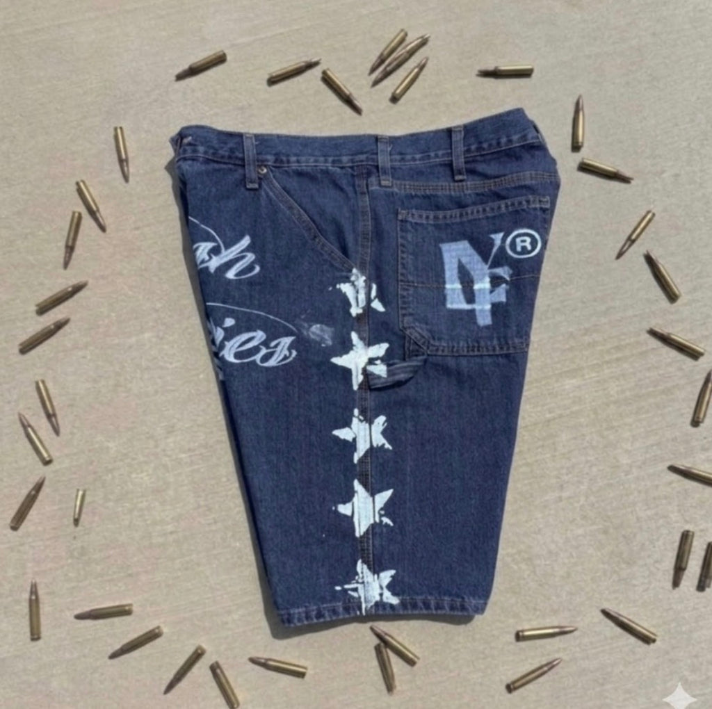 Lavish Fantasies Blue Denim Shorts